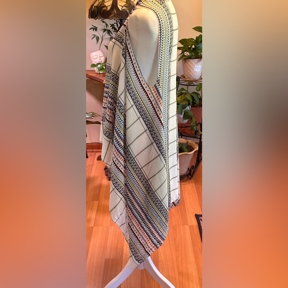 Bohemian Patterned Open Front Kimono Cardigan One… - image 5